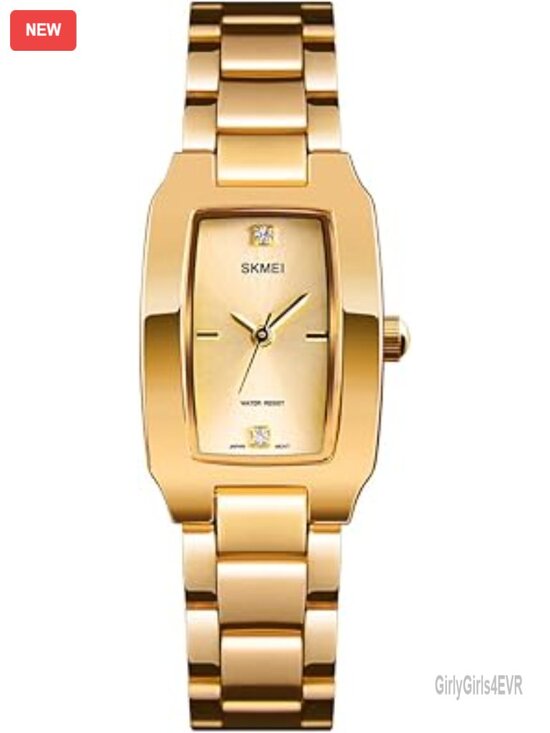 Women\'s Square Stainless Steel Quartz Wrist Watch - 30m Water Resistant main image 7